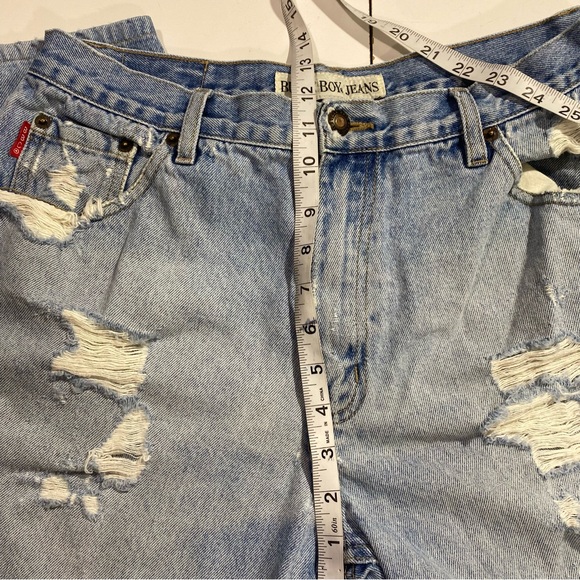 Bugle Boy Vintage Retro 90’s Y2K Light Wash Distressed 100% Cotton Jeans - Picture 13 of 16